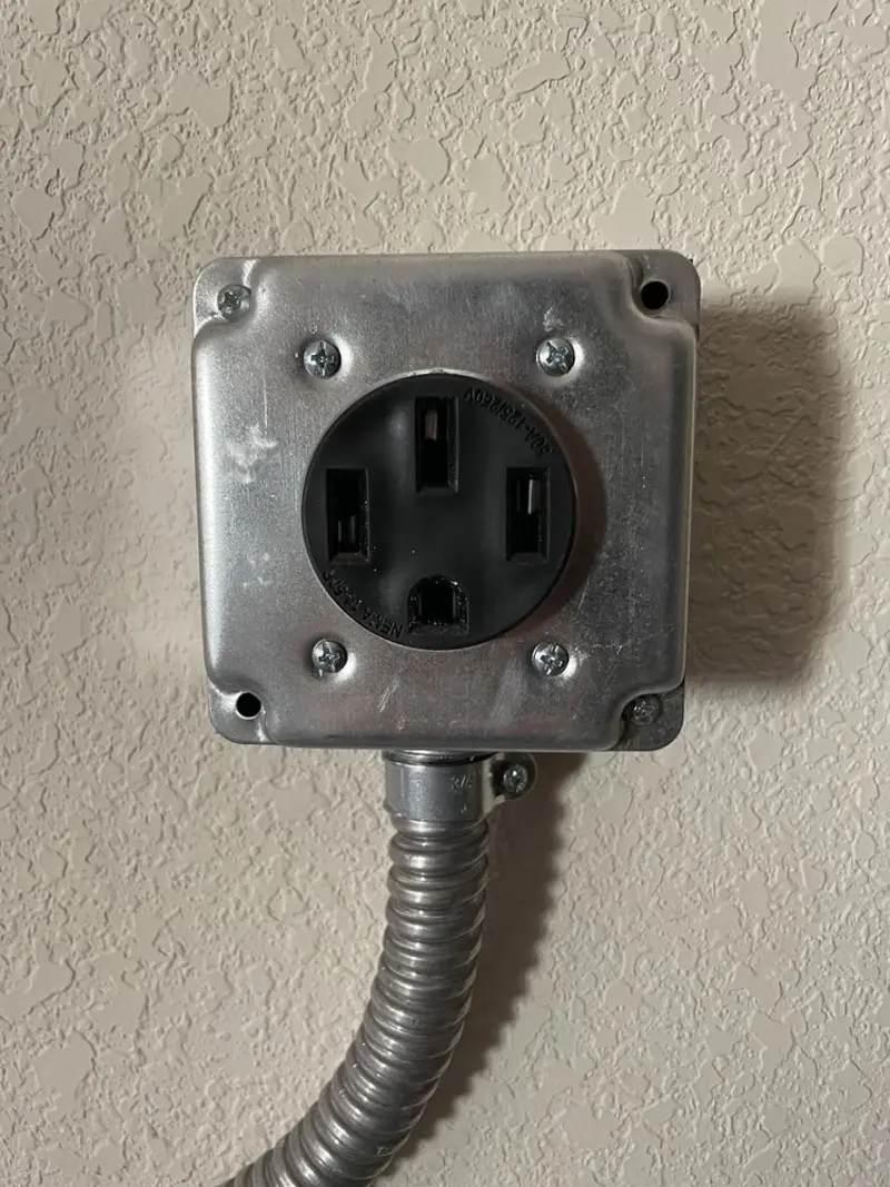 NEMA 14-50 outlet installed for Electrical Panel Upgrade in Marion